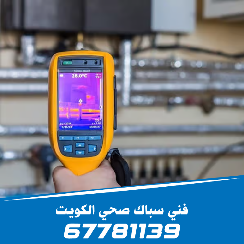 استخدام الكاميرا الحرارية المتطورة في فحص خرير المياه وتحديد مكان التسريب بدقة خلف الجدران - 67781139.